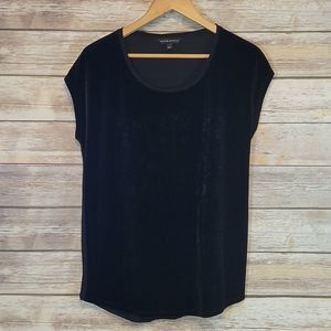 Rock & Republic | Black Velour Glam Goth Top S